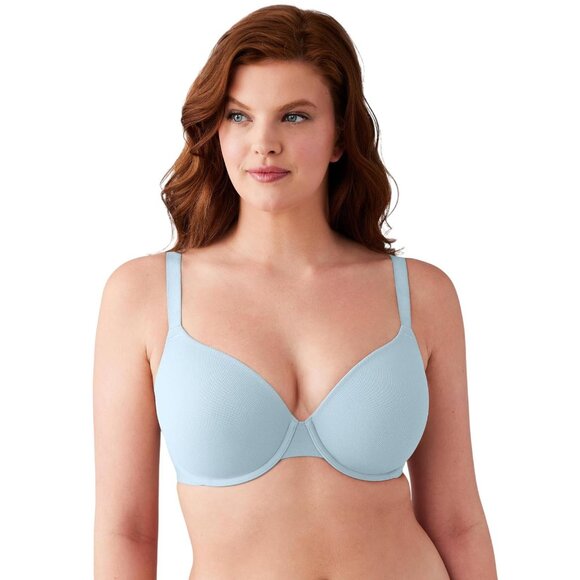 NWT Wacoal Womens Shallow Top Shape Revelation T-Shirt Bra Winter Sky Blue 38D
